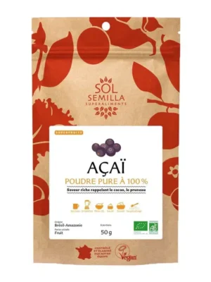 Açaï bio en poudre un super-aliment aux multiples bienfaits pour la santé