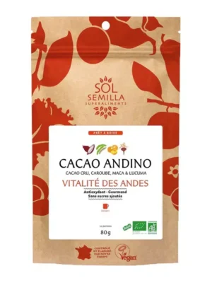 Boisson Cacao Andino Bio – mélange de super-aliments naturels