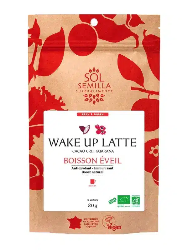 Boisson Wake Up Latte Bio Wake Up Latte Bio cacao cru guarana lucuma