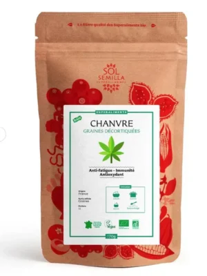 Graines de chanvre bio décortiquées les bienfaits - riches en protéines et oméga-3