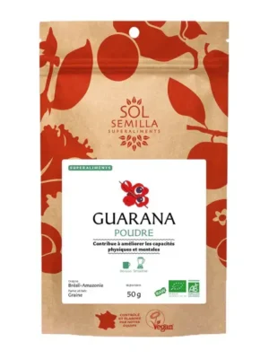 Guarana Bio en Poudre pour énergie et concentration