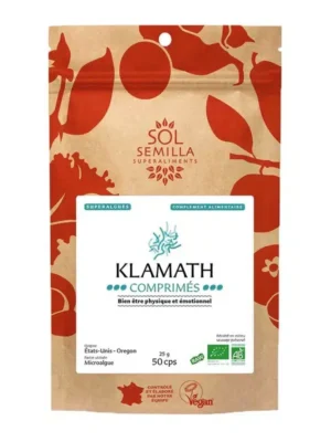 Comprimés de Klamath Bio pour énergie et bien-être