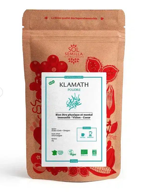 Klamath Crue BIO - Poudre Poudre de Klamath Bio pour vitalité et détoxification