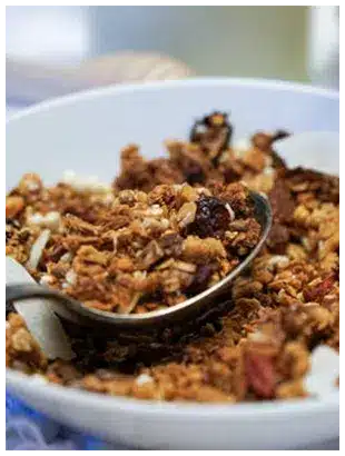 Müesli Caroube crue BIO Petit-déjeuner Müesli bio sans gluten aux graines de chia et caroube