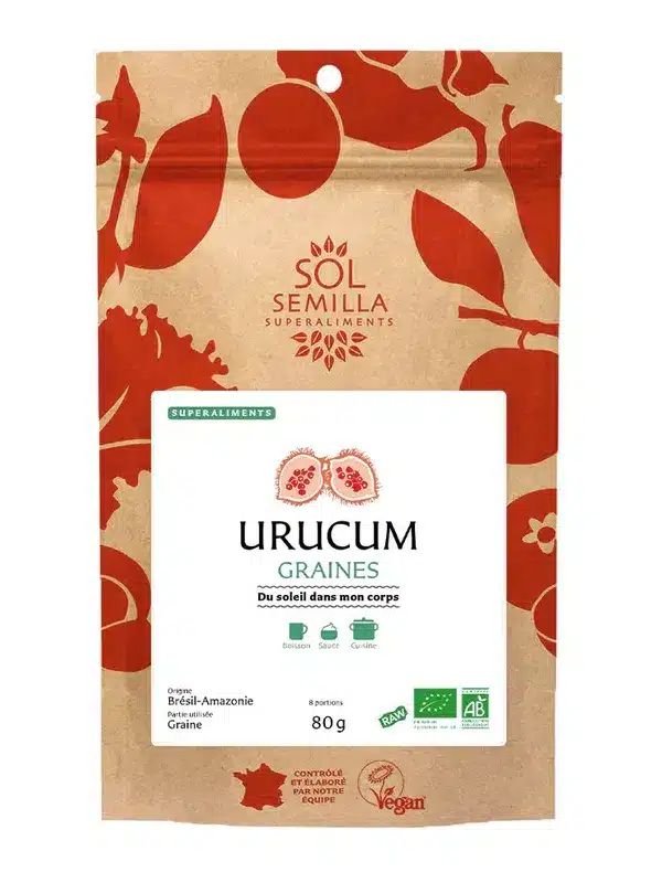 Urucum BIO - Graines Urucum Bio en Graines bienfaits pour bronzage et éclat naturel